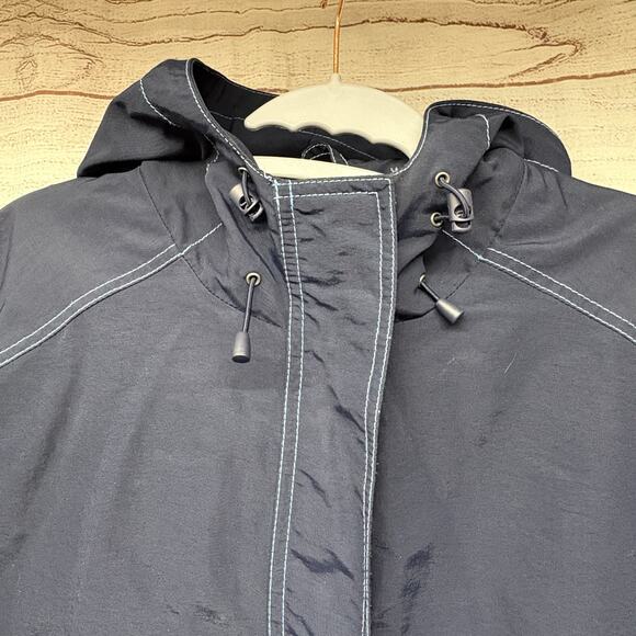 Eddie Bauer Blue WeatherEdge Lined Hooded Jacket size L - Picture 2 of 10